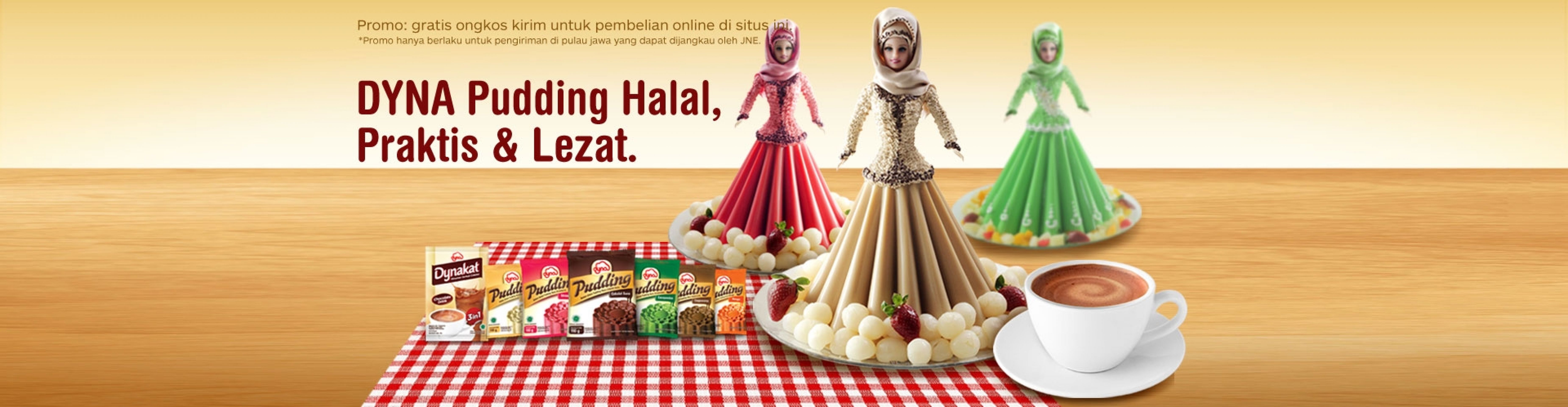 Dyna Pudding Halal, Praktis, dan Lezat